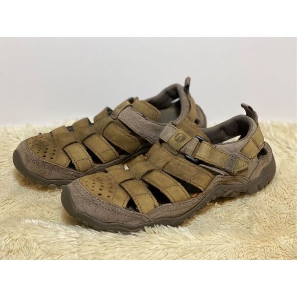 Merrell Men’s Telluride Wrap Clay STUCCO Sandals Sz 10 US - Picture 1 of 8